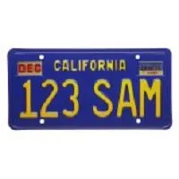 Plaque d'immatriculation de véhicule attrayante