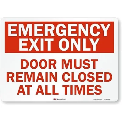 Panneaux de sortie de secours étanches