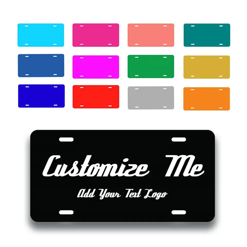 Plaques d'immatriculation vierges résistantes au vent