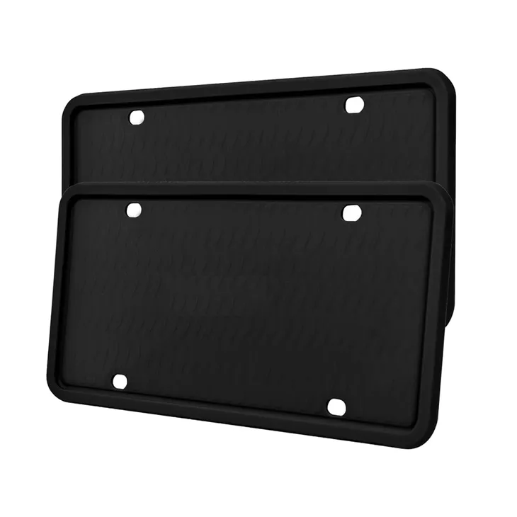 Matériau en silicone et support de plaque de voiture durable