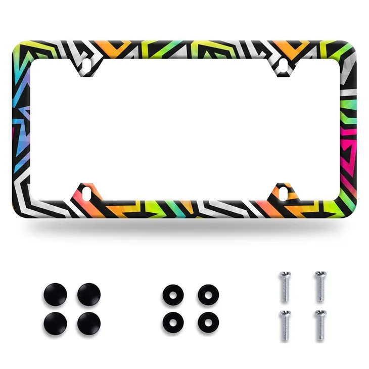 Support de plaque d'immatriculation amusant en acier inoxydable