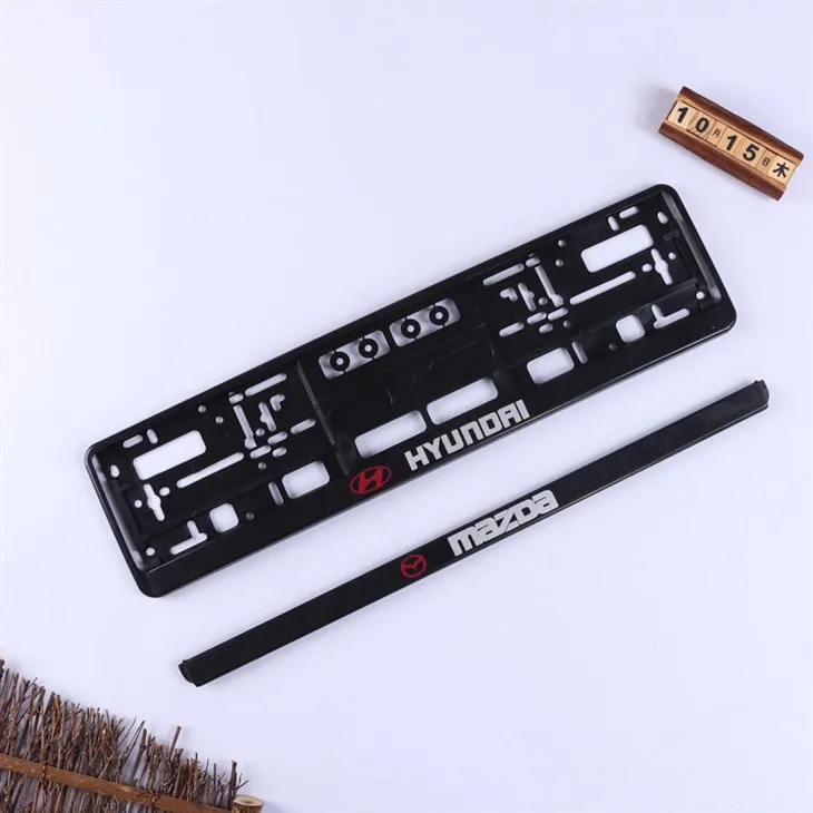 Cadre de plaque d'immatriculation en plastique PP