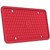 Cadres de plaque d'immatriculation en silicone rouge