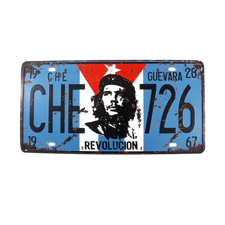 Plaque d'immatriculation de voiture réfléchissante