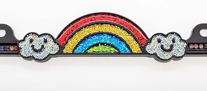 Shining Rainbow Diamond License Plate Frame