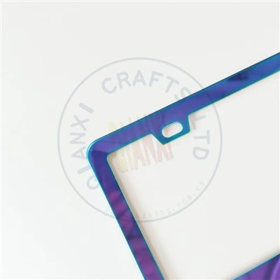 Cadre de plaque dégradé plaqué ionique sous vide