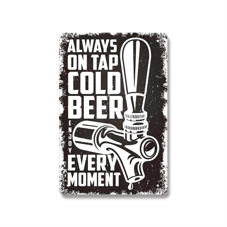 Peinture sur étain vintage